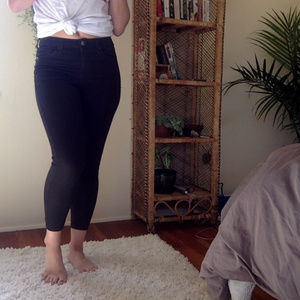 Topshop petite jamie black jeans